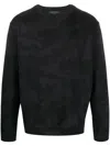 Valentino Camouflage Print Crewneck Sweatshirt