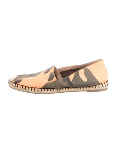Pre-owned Valentino Garavani Camouflage Print Espadrilles In Green