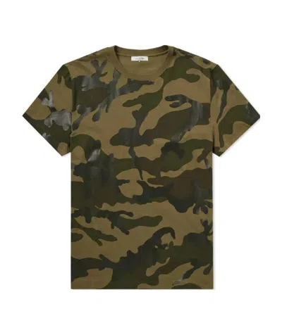 Valentino Camouflage Printed T-shirt In Green
