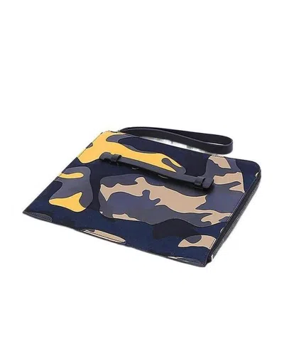 Valentino Garavani Camouflage Printing Handbag In Black