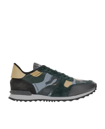 VALENTINO GARAVANI VALENTINO GARAVANI ROCKRUNNER CAMOUFLAGE LACE-UP SNEAKERS