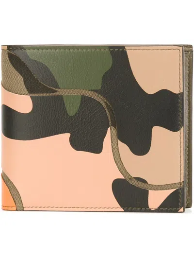 Valentino Garavani Portemonnaie Mit Camouflagemuster In Green
