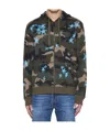 Valentino Camouflage With Hat Casual Jacket In Black