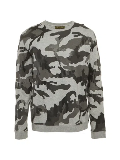 Pre-owned Valentino Camouflage-print Sweatshirt In Gray