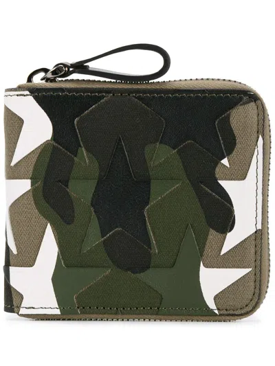 Valentino Garavani Camustars Wallet In Green