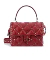 Valentino Candystud Tote Bag In Red