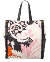 Valentino Canvas & Leather Tote