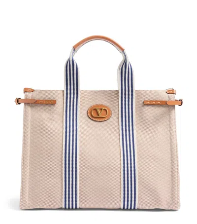 VALENTINO GARAVANI CANVAS ANTIBES TOTE BAG