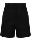 Valentino Tailored Stretch-cotton Chino Shorts In Blue
