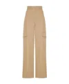 Valentino Canvas Cargo Trousers In Nude