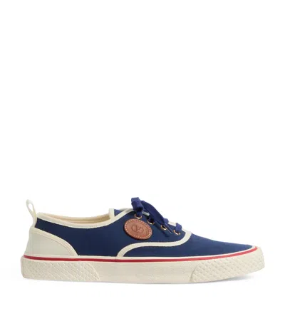 Valentino Garavani Sneaker Nojoke In Blue And White Canvas