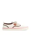 Valentino Nojoke Canvas Sneakers With Contrasting Profiles