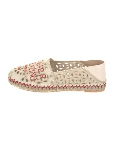 Pre-owned Valentino Garavani Canvas Printed Espadrilles