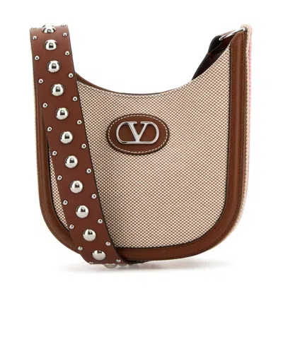 VALENTINO GARAVANI VALENTINO ANTIBES LOGO PLAQUE BUCKET BAG