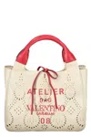 Valentino Canvas Tote Bag In Ivory