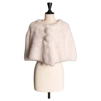 Pre-owned Valentino Cape Couture By  Garavani Circa 2001 In Beige