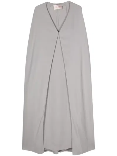 VALENTINO CAPE-DESIGN MAXI DRESS