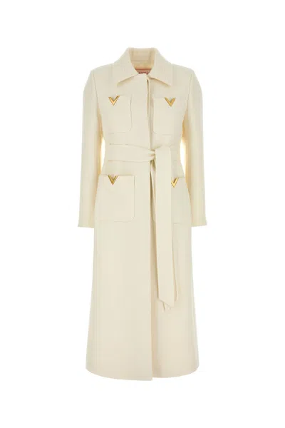 VALENTINO VALENTINO GARAVANI IVORY DRILL COAT