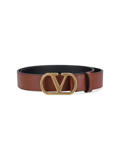 Valentino Garavani Caramel Leather Belt