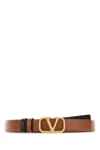 Valentino Garavani Signature Vlogo Reversible Slim Belt In Sellerianero