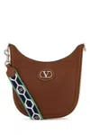 Valentino Caramel Leather Vlogo Signature Shoulder Bag