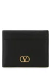 Valentino Garavani Black Leather Card Holder