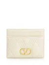 Valentino Quilted Vlogo Card Holder