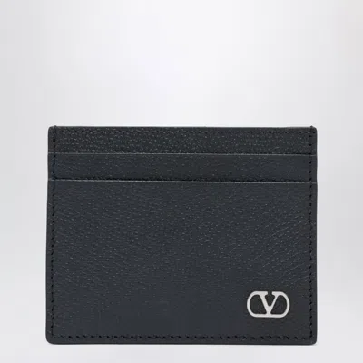 Valentino Garavani Valentino Card Holder Vlogo In Black