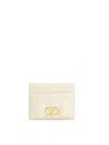 Valentino Off-white Quiltie 67 Card Holder In Neutral