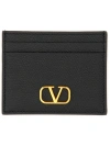 Valentino Garavani Women Signature Vlogo Card Holder In Nero