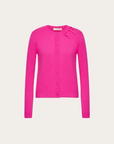 Valentino Wool Cardigan In Pink