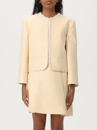 VALENTINO JACKET VALENTINO WOMAN COLOR BEIGE,G79021022