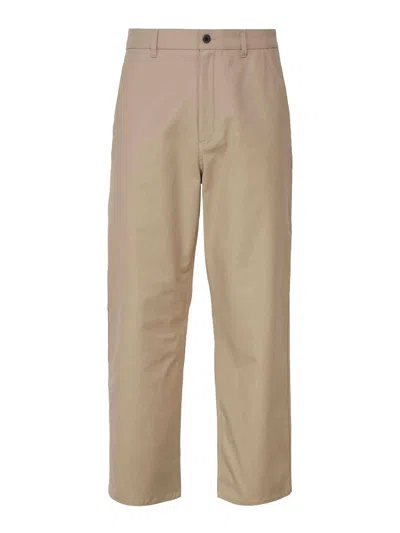 Valentino Cargo Pants In Blended Cotton In Beis