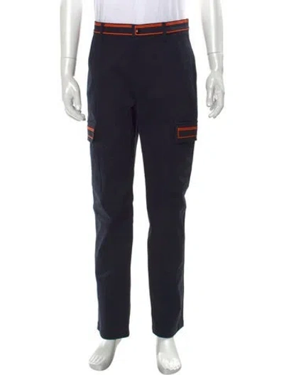 Pre-owned Valentino Cargo Pants W/ Tags In Blue