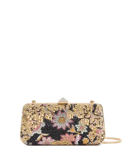 Valentino Garavani Carry Secrets Clutch Bag In Gold
