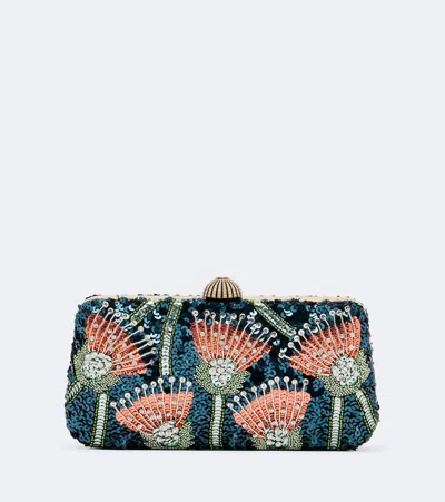 Valentino Garavani Carry Secrets Embellished Clutch In Multicoloured