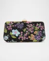 Valentino Carry Secrets Flower Embellished Minaudiere In Nero Multi