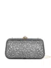 Valentino Garavani  Garavani Carry Secrets Minaudiere With Rhinestones Woman Crystal Uni In Silver