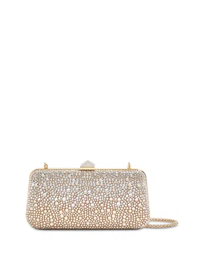 Valentino Garavani Carry Secrets Rhinestone Minaudiere Clutch In Pink
