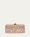 Valentino Garavani Carry Secrets Rhinestone-embellished Clutch Bag In Zzf Gold Quartz Gold Quartz