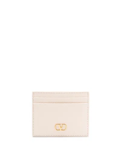 Valentino Garavani Vlogo Signaturecard Holder In White