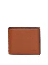 Valentino Rockstud Wallet In Garnet Calfskin In Brown