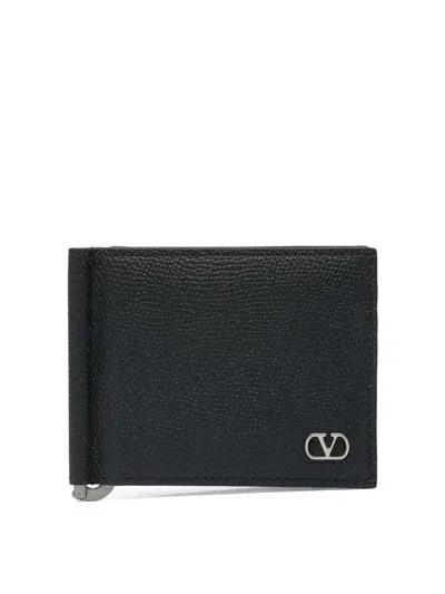 Valentino Garavani Bifold Wallet Nero In Black
