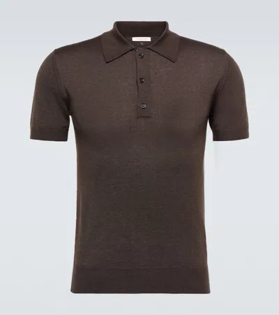 VALENTINO CASHMERE AND SILK POLO SHIRT