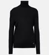Valentino Cashmere And Silk Sweater In Black