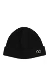 Valentino Cashmere Bennie Cap Hats Black