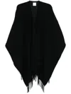 Valentino Toile Iconographe Cashmere Poncho In Black