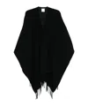 Valentino Toile Iconographe Cashmere Poncho In Black