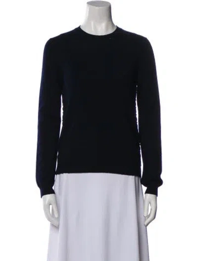 Pre-owned Valentino Cashmere Crew Neck Sweater In Black