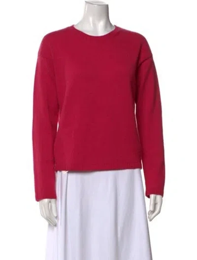 Pre-owned Valentino Cashmere Crew Neck Sweater In Pink